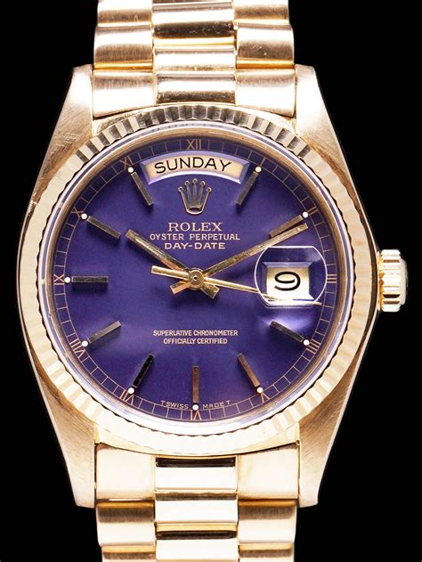 purple gold rolex|purple dial Rolex day date.